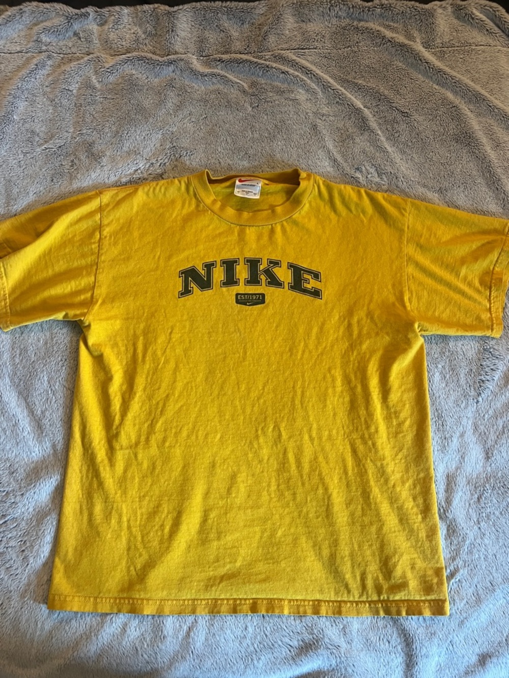 Nike Yellow Collegiate Logo Tee